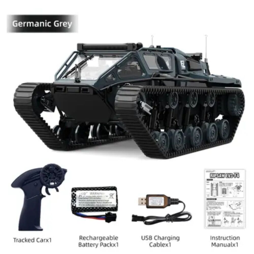 Crawler RC tank modern. Rechargeable module battery included led lights.